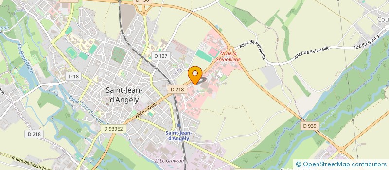 localisation de l'entreprise R D S INFORMATIQUE  SAINT-JEAN-D'ANGELY