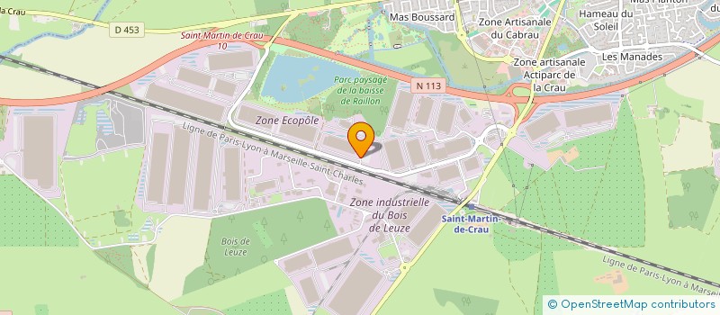 localisation de l'entreprise R.D.T. LOG à SAINT-MARTIN-DE-CRAU