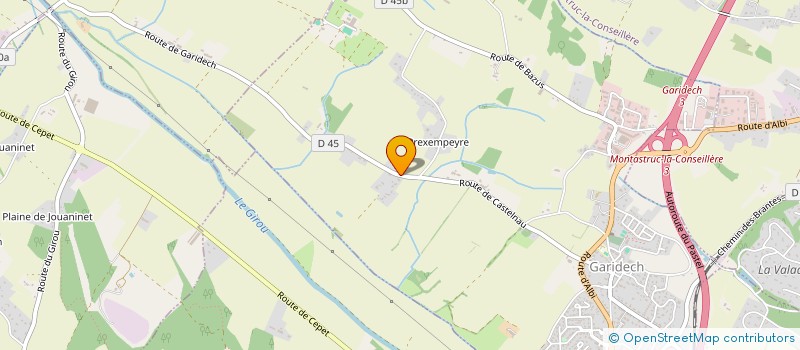 localisation de l'entreprise R&D TRAVAUX  MONTJOIRE