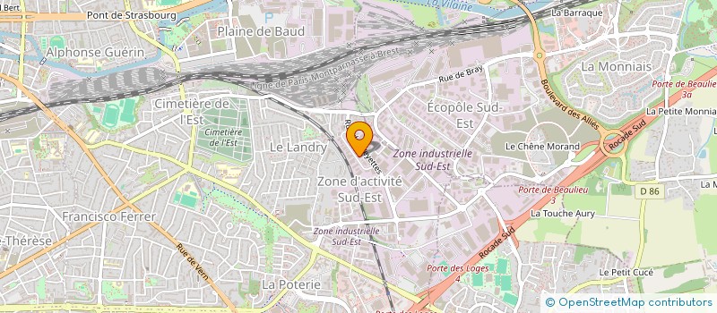 localisation de l'entreprise R DE FETE  RENNES