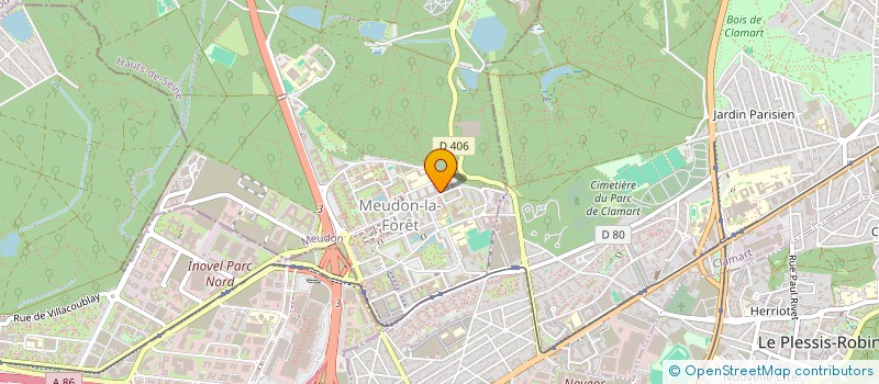 localisation de l'entreprise R DE MEUDON  MEUDON