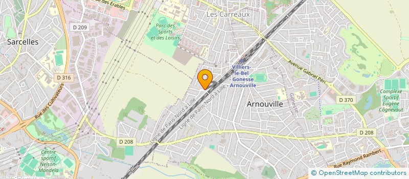 localisation de l'entreprise R DECORALISS à ARNOUVILLE