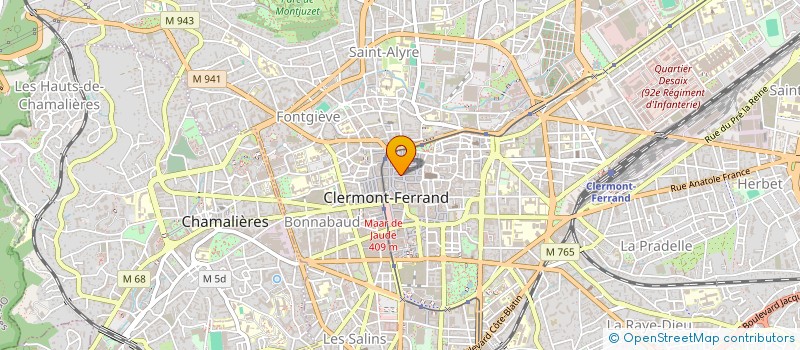 localisation de l'entreprise R DES FEVES  CLERMONT-FERRAND