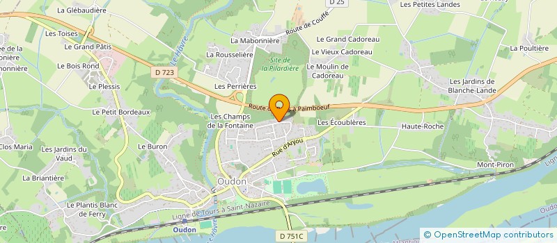 localisation de l'entreprise R. DEVELOPPEMENT à OUDON
