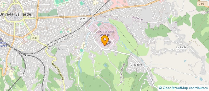 localisation de l'entreprise R DIFFUSION à BRIVE-LA-GAILLARDE