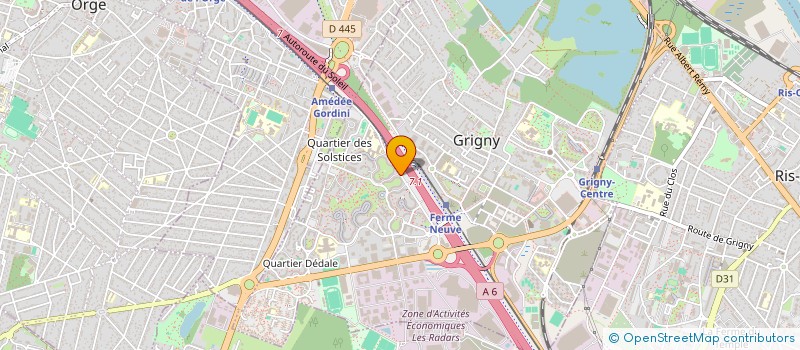 localisation de l'entreprise R-DRIVE à GRIGNY