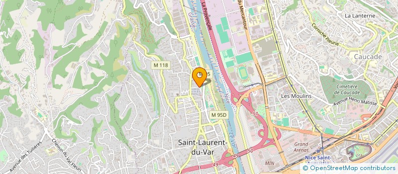 localisation de l'entreprise R DUMAINE  SAINT-LAURENT-DU-VAR