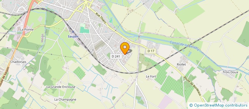 localisation de l'entreprise R.E.2.T  SAUJON