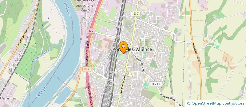 localisation de l'entreprise R.E.A  PORTES-LES-VALENCE