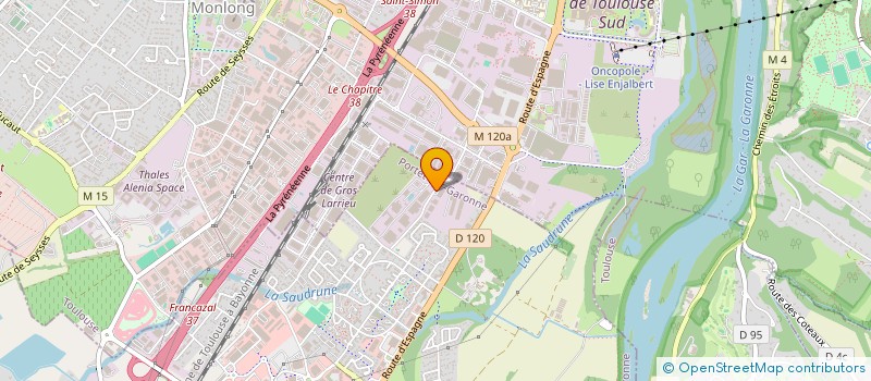 localisation de l'entreprise R.E.A.C.T.  (REAGIR FACE AUX ENFANTS ET ADOLESCENTS AU COMPORTEMENT TYRANNIQUE)  PORTET-SUR-GARONNE