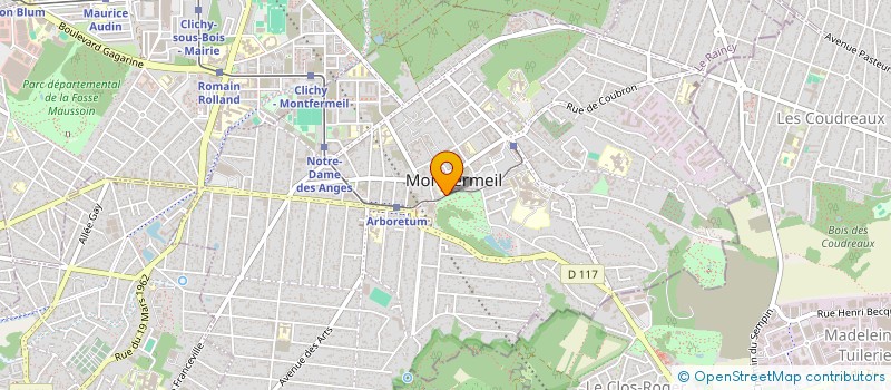 localisation de l'entreprise R.E.B à MONTFERMEIL