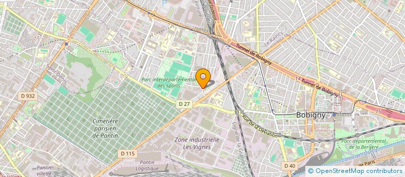 localisation de l'entreprise R.E. BAT à BOBIGNY
