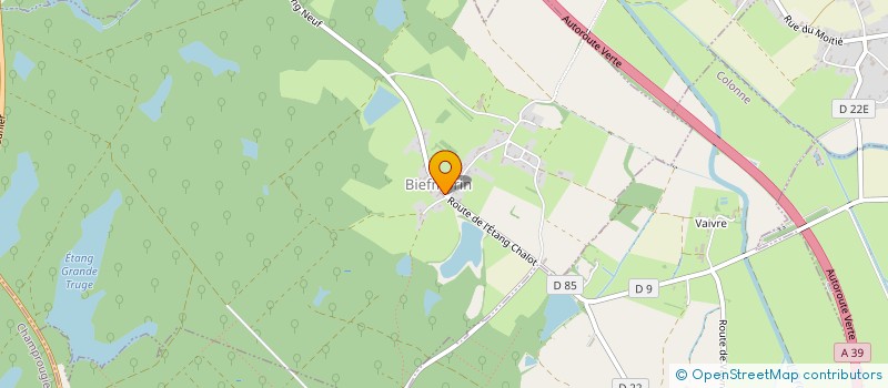 localisation de l'entreprise R.E. BAT  CHAMBLAY