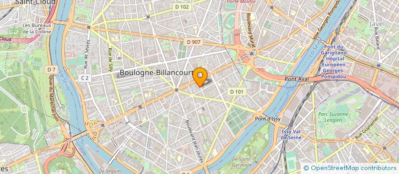 localisation de l'entreprise R.E.C. à BOULOGNE BILLANCOURT