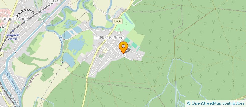 localisation de l'entreprise R.E.C.O.  LE PLESSIS-BRION