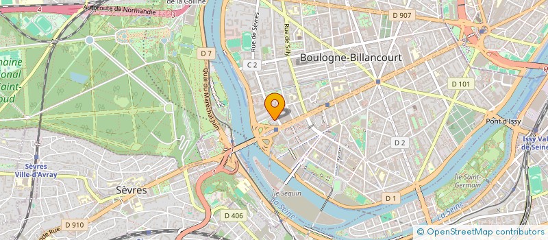 localisation de l'entreprise R.E.G & ASSOCIES  BOULOGNE-BILLANCOURT