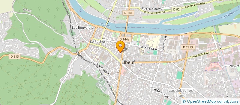 localisation de l'entreprise R.E.H 76  ELBEUF