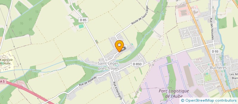 localisation de l'entreprise R.E.H  SAINT-LEGER-PRES-TROYES