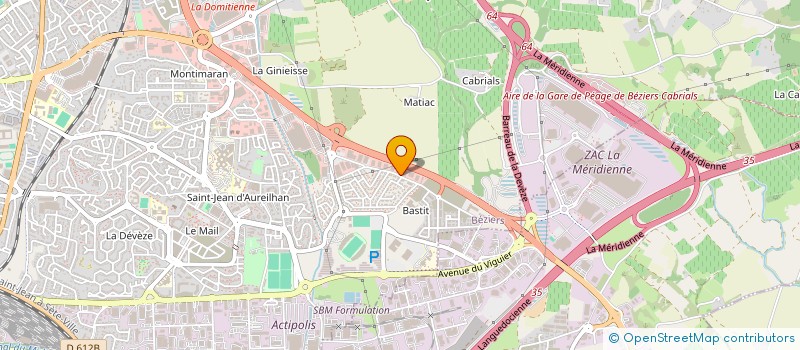 localisation de l'entreprise R&E LOCATION  BEZIERS