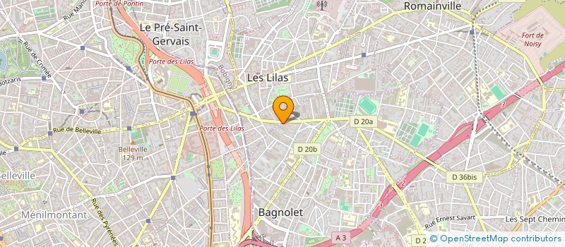 localisation de l'entreprise R.E.M à BAGNOLET