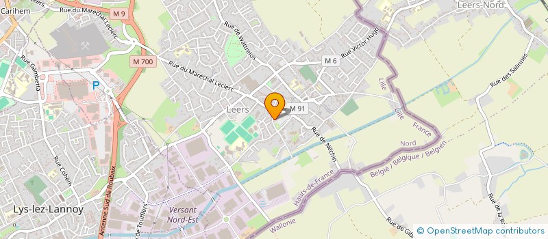 localisation de l'entreprise R.E.M.  LEERS