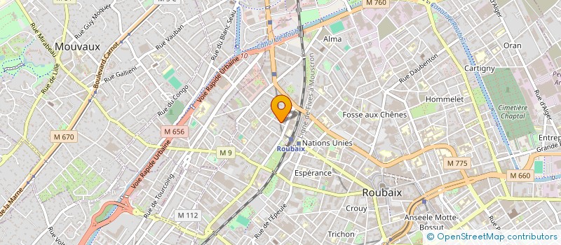 localisation de l'entreprise R.E.M.C à ROUBAIX