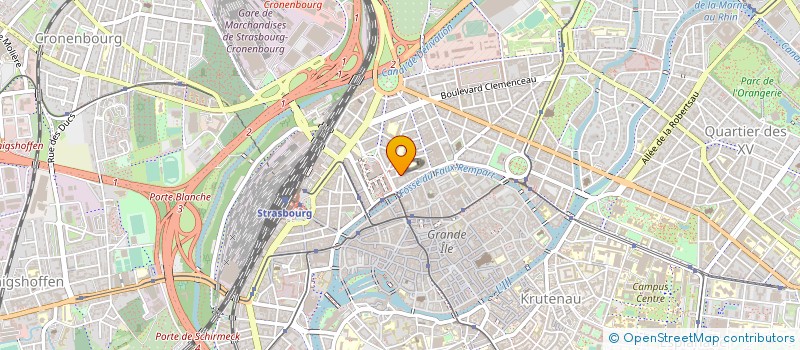 localisation de l'entreprise R.E.N.E.T ALSACE à STRASBOURG