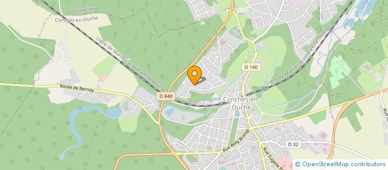 localisation de l'entreprise R.E.S.M.  CONCHES-EN-OUCHE