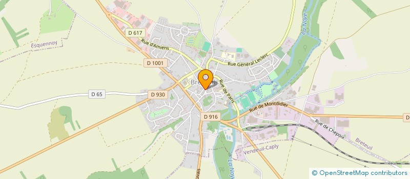 localisation de l'entreprise R.E.S.P.I.R LA VIE  LE CROCQ