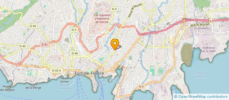 localisation de l'entreprise R.E. SNC  FORT-DE-FRANCE