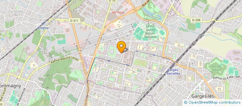 localisation de l'entreprise R.E.V.A.H FRANCE  SARCELLES