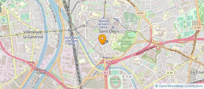 localisation de l'entreprise R'ELEC à SAINT-DENIS