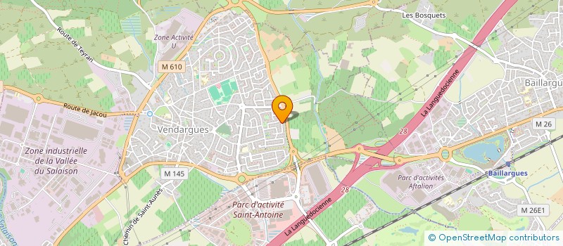 localisation de l'entreprise R-ELEC à VENDARGUES