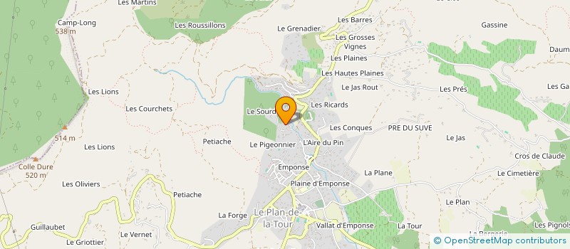 localisation de l'entreprise R ELEC PLOMBERIE à LE PLAN-DE-LA-TOUR