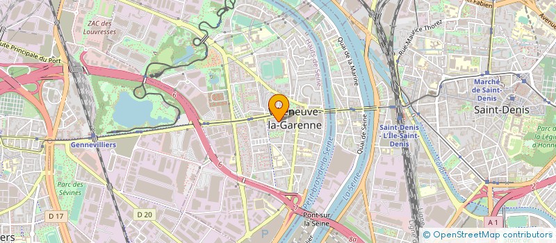 localisation de l'entreprise R' ENERGY à VILLENEUVE-LA-GARENNE