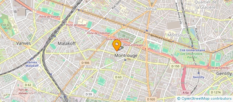 localisation de l'entreprise R-ENOV  MONTROUGE