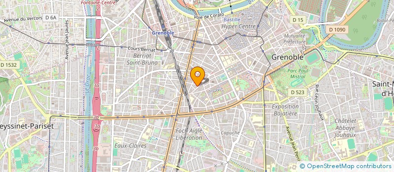 localisation de l'entreprise R ET B CONSEIL ET SERVICE  GRENOBLE