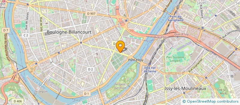 localisation de l'entreprise R ET B PUB à BOULOGNE-BILLANCOURT