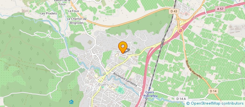 localisation de l'entreprise R ET C à CUERS