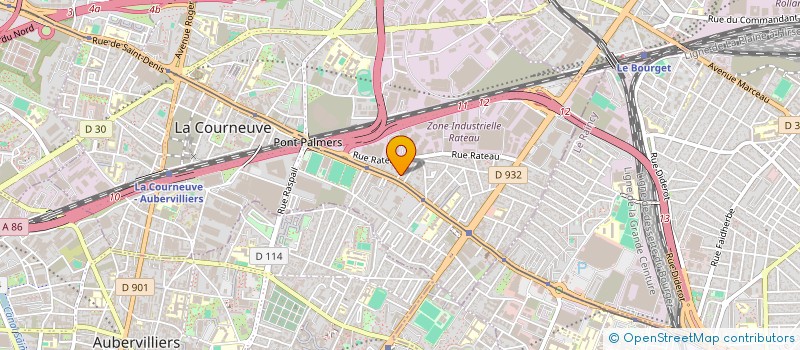 localisation de l'entreprise R ET C RENOV à LA COURNEUVE