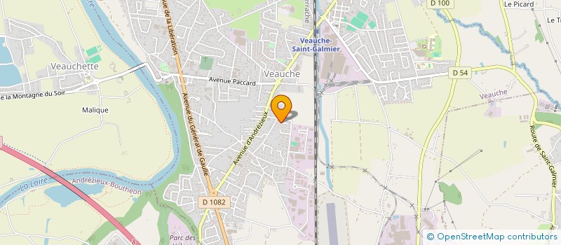 localisation de l'entreprise R ET D COMMUNICATION  VEAUCHE