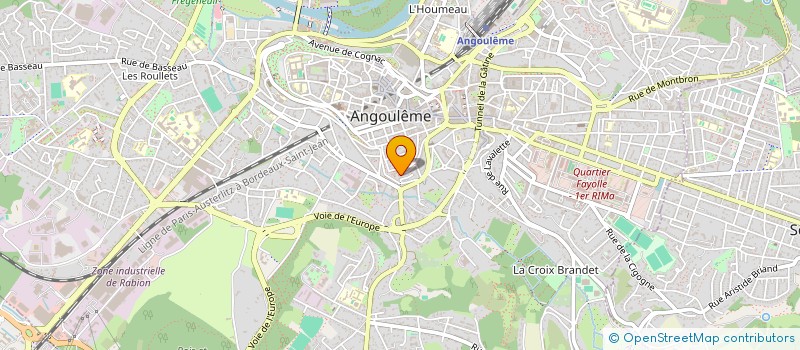 localisation de l'entreprise R ET D EXPANSION à ANGOULEME