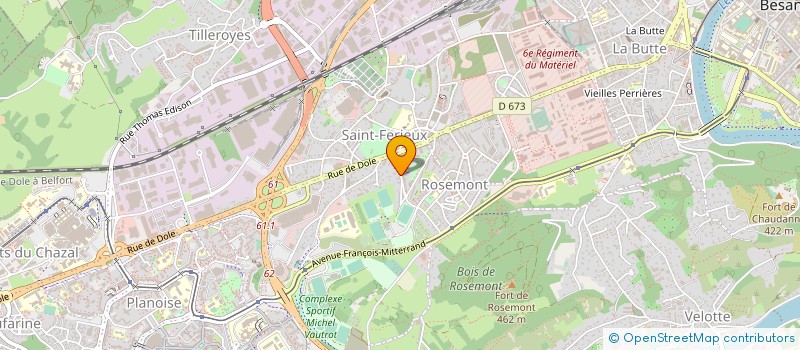 localisation de l'entreprise R ET F TRADING à BESANCON
