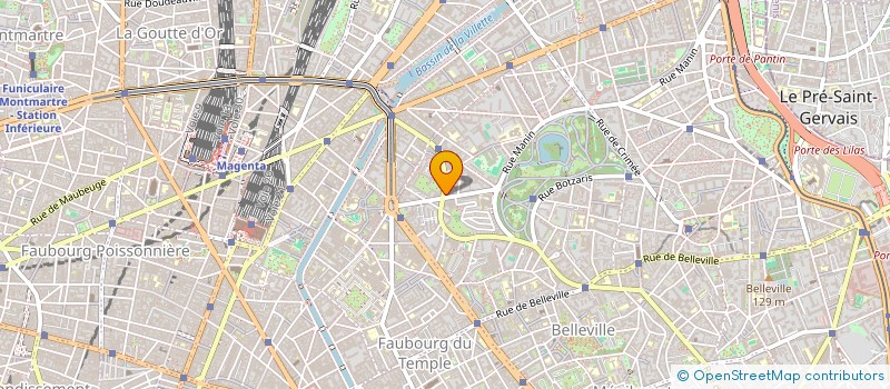 localisation de l'entreprise R ET H BOLIVAR  PARIS