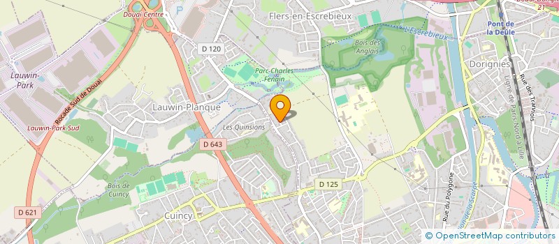 localisation de l'entreprise R ET L à DOUAI