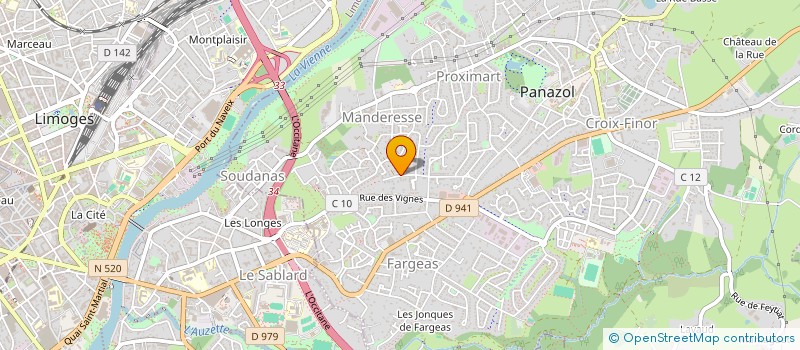 localisation de l'entreprise R ET L GROUP à PANAZOL