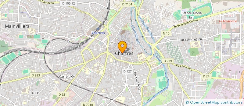 localisation de l'entreprise R ET M INTERIM à CHARTRES