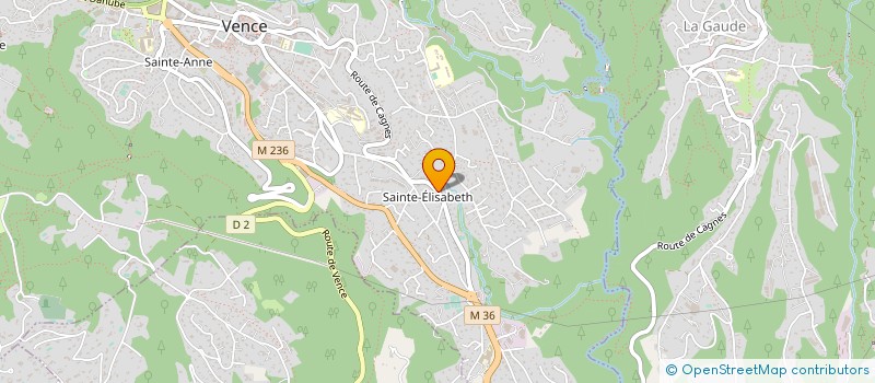 localisation de l'entreprise R ET R  VENCE