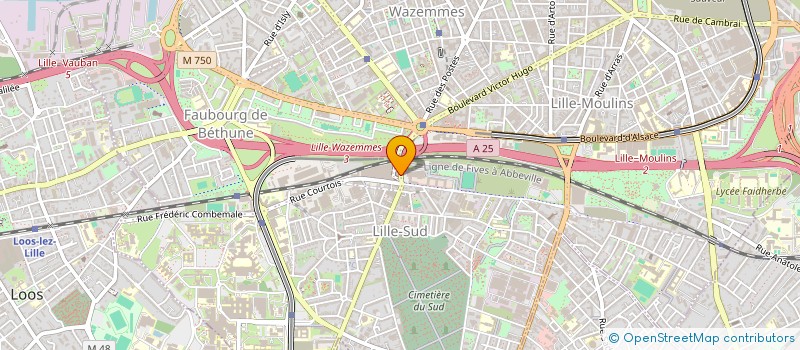 localisation de l'entreprise R ET T à LILLE