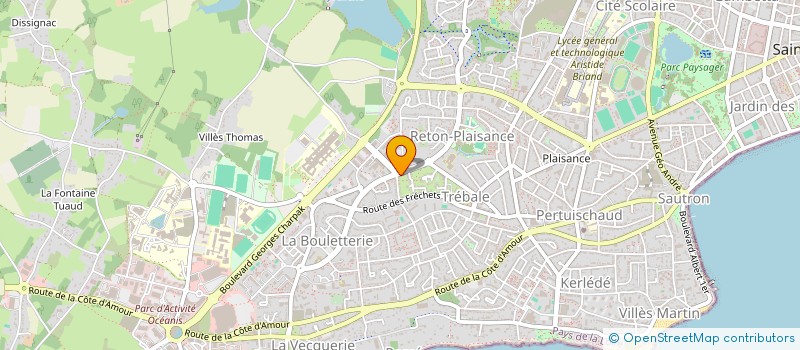 localisation de l'entreprise R ET V  SAINT-NAZAIRE